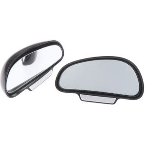 Zwart 360 Graden Verstelbare Auto Spiegel Groothoek Side Rear Spiegels Blind Spot Snap Manier Voor Parking Extra Achteruitrijcamera spiegel