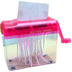 Mini Hand Shredder Draagbare Papiervernietiger A6 Handleiding Shredder Documenten Papier Snijgereedschap Home Office Desktop Briefpapier