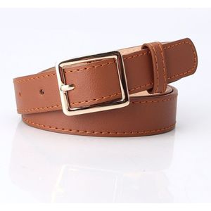 Gold Pin Gesp Pu Riem Vrouwen Mode Dunne Zwart Rood Riemen Vrouwelijke Jeans Jurk Tailleband Brand 2022