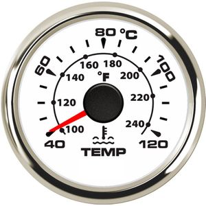 1 Pc 287.4 ~ 22.4ohm Water Temperatuur Meters 52 Mm 40-120 Graden Water Temp Meter Auto Apparaat Verzenden unit Voor Auto Motorfiets