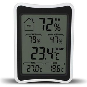 Beylsion Digitale Thermometer Hygrometer Temperatuur Vochtigheid Elektronische Thermometer Vochtigheid Monitor Voor Plant Grow Lamp Tent