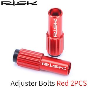 2 Stks/partij Risico RC123 Road Mountainbike Fiets Kabel Richter Bolt In-Line Aanpassing Schroef Voor Shift Brake Derailleur kabel