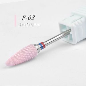1Pcs Roze Keramische Nail Boren Pedicure Manicure Cleaning Cuticle Frees Sander Nagelvijl Accessoire Gereedschappen