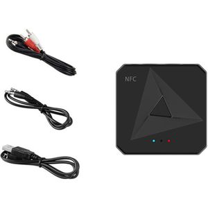 Nfc Bluetooth 5.0 Rca Audio Ontvanger Zender 3.5Mm Aux Usb Jack Muziek Stereo Draadloze Adaper Met Mic Voor Auto T V Pc
