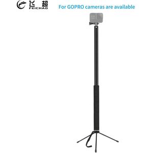 Selfie Stick Pole Ultra-Lange 3 Meter 6-Sectie Verstelbare Monopod Voor Gopro Action Camera Tablet Mobiele Telefoon dual Stand Klem