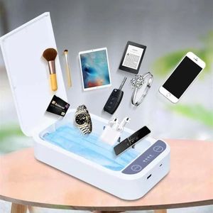 Multifunctionele Telefoon Schoner Smart Telefoon Sanitizer Draagbare Uv Verlichting Mobiele Telefoon Sanitizer Cleaner Aromatherapie Functie Disinfe