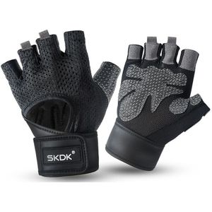 Half Vinger Outdoor Sport Rijden Mannen Fitness Handschoenen Vrouwen Antislip Vingerloze Ademend Beschermende Oefening Training Handschoenen