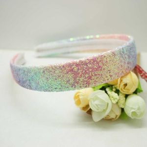 PU shining gradiënt haarband kids mooie glitter regenboog haaraccessoires hoofdband voor vrouwen meisjes