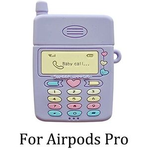 Voor Airpods Pro 3 Leuke 3D Earpods Case Voor Apple Airpods 1 2 3 Kawaii Draadloze Oortelefoon Headset Zachte Siliconen cover Kid Meisje