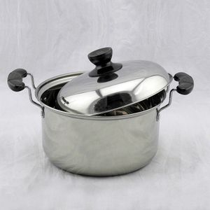 Grote Capaciteit Pot Koken Pot Amerikaanse Stijl Roestvrij Staal Hoge Pot Soep Pot Congee Pan Pan Inductie Kookplaat Universele Pot