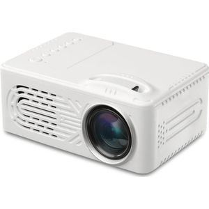 Wit Mini Micro Draagbare Home Entertainment Projector Ondersteunt 1080P Hd Mobiele Telefoon Verbinding Projector