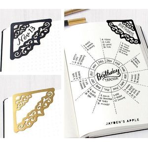 Kawaii Accessoires Messing Tekening Templates Heerser Vintage Reizen Pijl Bookmark Dagboek Functie Metalen Liniaal Opbergtas