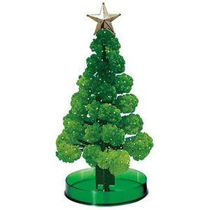 170 Mm H Groene Diy Visuele Magic Groeiende Papier Kristallen Boom Magisch Grappige Kerstbomen Kids Novelty Toys Voor kinderen