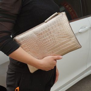 Mode krokodil vrouwen clutch bag pu leer vrouwen envelop avondtasje vrouwelijke Koppelingen Handtas bolsa feminina purse