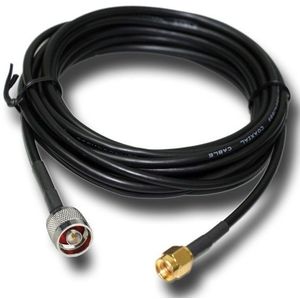 RG58 Coaxiale Kabel Black 15 Meter Kabel Met N Male Naar Sma Male Lage Verlies Voor Mobiele Signaal Repeater Antenne kabel