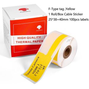 Phomemo Zelfklevende Thermische Etiketten Voor M110/M200 Label Printer, Lijm Kabel Sticker