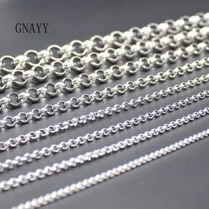 Lot 1 meters (40 inch) 2.5mm/3/3.5/4/6/8/10/12mm Kiezen rvs rolo chain Wire Link chain Sieraden bevindingen Markering DIY