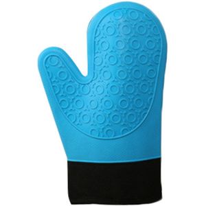 1 Pcs Hittebestendige Siliconen Ovenwanten Katoen Magnetron Mitts Siliconen Bbq Mitt Katoen Bakken Handschoen Voor Pot Koken Gereedschap h5