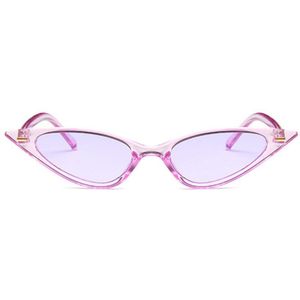 Vintage Cat Eye Zonnebril Vrouwen Luxe Kleine Cateyes Zonnebril Retro Dames Zonnebril Roze Luipaard Brillen Tinten