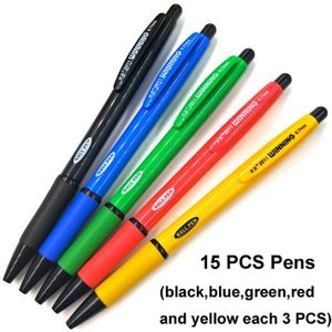 Yushun 100 stks/partij 0.7mm Pen Staaf Stander Pen Refill Lood Zwart Blauw Rood 107mm Balpen Vullingen Kantoor School student Vette