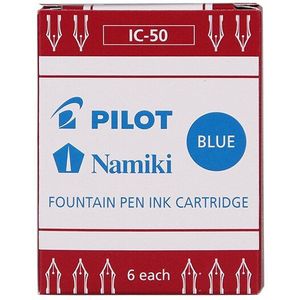 6pc/pack Japan Pilot IC-50 ic50 ic 50 ink sac ink cartridges for FP-50r/78G Pen black blue red 3 colors