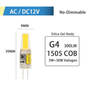 5pcs LED G4 G9 Dimbare LED Licht 220V AC DC 12V Led COB Lamp LED G9 3W 6W 10W SMD 2835 LED Verlichting vervangen Halogeen Spotlight