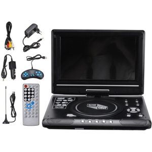 SODIAL - Draagbare DVD-speler - 9.8 Inch - Auto - Ondersteuning FM Radio