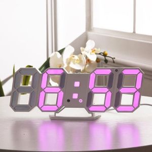 3D LED elektronische horloge tafel Moderne Digitale Wekkers 24 Of 12 Uur Display Tafel Bureau Night Muur Horloge Home office versieren