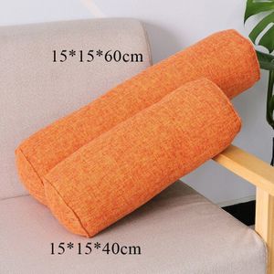 Lange Kussen Innerlijke Ronde Body Kussen Lange Cilinder Slaap Dutje Kussen Imitatie Katoen Linnen Kussen 15*15*40cm 15*15*60Cm