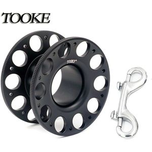 Tooke Prestaties Duurzaam Licht Gewicht Duiken Aluminium Vinger Reel Cave Duik Onderwater Tech Gids Line Spool Bolt