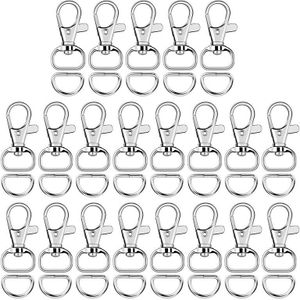 120 Stuks Sleutelhanger Clip Swivel Snap Haken Omvat Komen Met 60 Stuks Sleutelhanger Clip Haken En 60 Stuks D Ringen