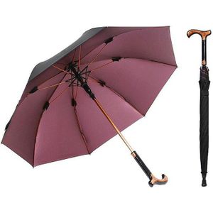 Mannelijke Non-Slip Wandelstok Mannelijke Winddicht Lange Steel Paraplu Paraplu Regenkleding Mannen Paraplu Creatieve Riet Klimmen Paraplu