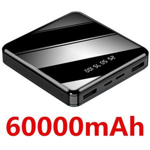 Power Bank 60000Mah Mini Draagbare Telefoon Fast Charger Usb Opladen Lader Externe Batterij Voor Samsung Huawei Iphone