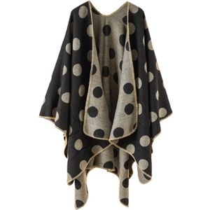 Vrouwen Trui Poncho Cape Jas Open Voorzijde Deken Sjaals Wraps Lichtgewicht Sjaal Voor Herfst Winter Seizoen Warm Houden