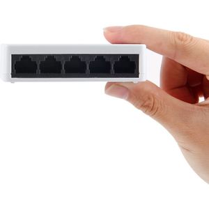 5 Poorten Mini Ethernet RJ45 10/100Mbps Netwerk Switch Hub Draagbare Reizen Lan Hub Voor Pc PS4 Xbox ns Schakelaar