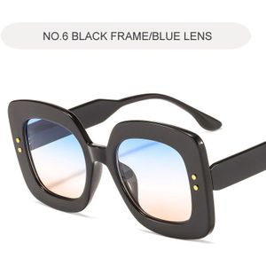 Klassieke Retro Vierkante Zonnebril Vrouwen Big Frame Vrouwen Bril Luxe Gradiënt Vrouwelijke Eyewear Oculos De Sol UV400