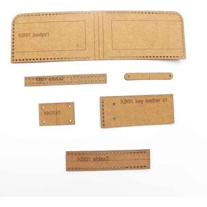 Diy Leather Craft Sleutelhanger Tas Stansen Kraft Papier Naaien Patroon Dikke 500gsm Karton Template