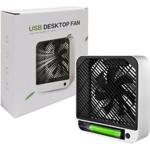 Draagbare Usb Opladen Vierkante Desktop Fan Geruisloze Demonteren Elektrische Ventilator Bureau Luchtkoeler Fans Ventiladors 7 Leafs Home Office