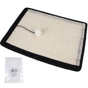 Meubelen Beschermen Cat Scratch Mat Kitten Klauwen Zorg Board Pad Sisal Katoen Scratcher Kat Speelgoed Sofa Krabpaal Bescherm Pads