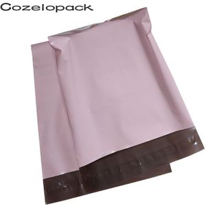 100 Pcs Licht Roze Poly Mailer Zelfklevende Post Mailing Pakket Mailer Lijm Afdichting Post Tas Bags Koerier Opslag tassen