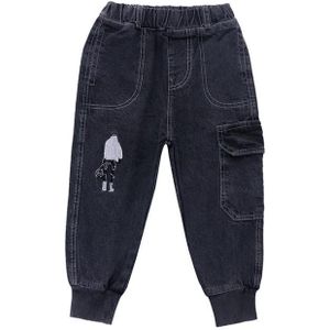 Kinderen Jeans, Jongens Stijl Broek, Borduren Afdrukken, Grote Kinderen Jeans, baby Kinderen Broek, Baby Harem Jeans