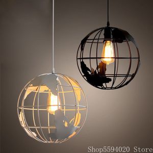 Art Koffie Winkel Industriële Retro Hanger Lamp Globe Led Hanglampen Restaurant Cafe Opknoping Slaapkamer Binnenverlichting