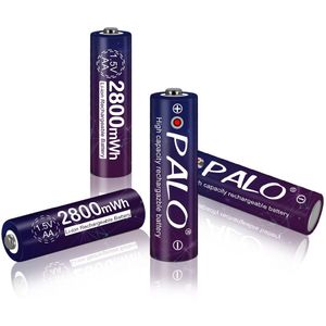 Palo 1.5V Aa Batterij 2800Mah Li-Ion Aa Batterij Oplaadbare Aa Batterieria Li-Ion Oplaadbare Batterij Batterijen