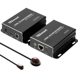 Hdm Kvm Extender 60M Ir Extender Door CAT5e/6 Toetsenbord En Muis Sopport Ru Iml Au ons Uk Overzeese Magazijn Leveren