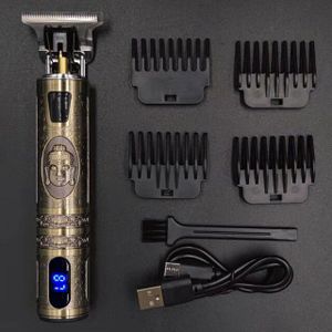 T9 Kapper Tondeuse Dicht Bij 0Mm Haar Snijmachine Scheren Lcd Display Trimmer Voor Mannen Elektrisch Scheerapparaat Baard trimmer Wmark