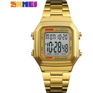 Digitale heren Horloge Luxe Roestvrij Staal Mannen Horloge Waterdicht Countdown Elektronische Horloges Voor Man Mode Heren Klok