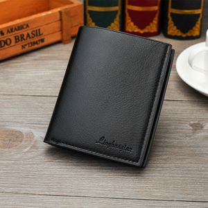 Mens Business PU Leather Wallet Credit Card Holder Purse Zakken Rits Compartimenten Korte Portemonnee Mannen Portefeuilles Mode