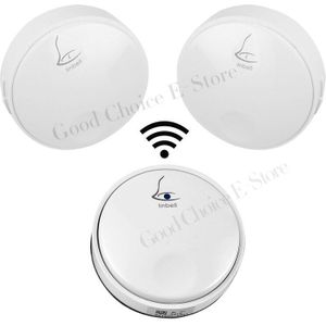 Draadloze Draadloze Deurbel Afstandsbediening Deurbel Chime, Een Knop En Twee Ontvangers, Geen Behoefte Batterij, Waterdicht, eu/Us/Uk Plug