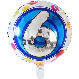 10Pcs 18Inch Ronde Folie Helium Ballonnen Birthday Party Bruiloft Decoratie Baby Shower Nieuwjaar Decor Cijfers Lucht Globos