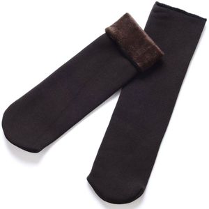 1Pair Women's Autumn And Winter Socks Velvet Casual Snow Socks Thermal Keeping Socks Funny Woman Warm Wool Socks